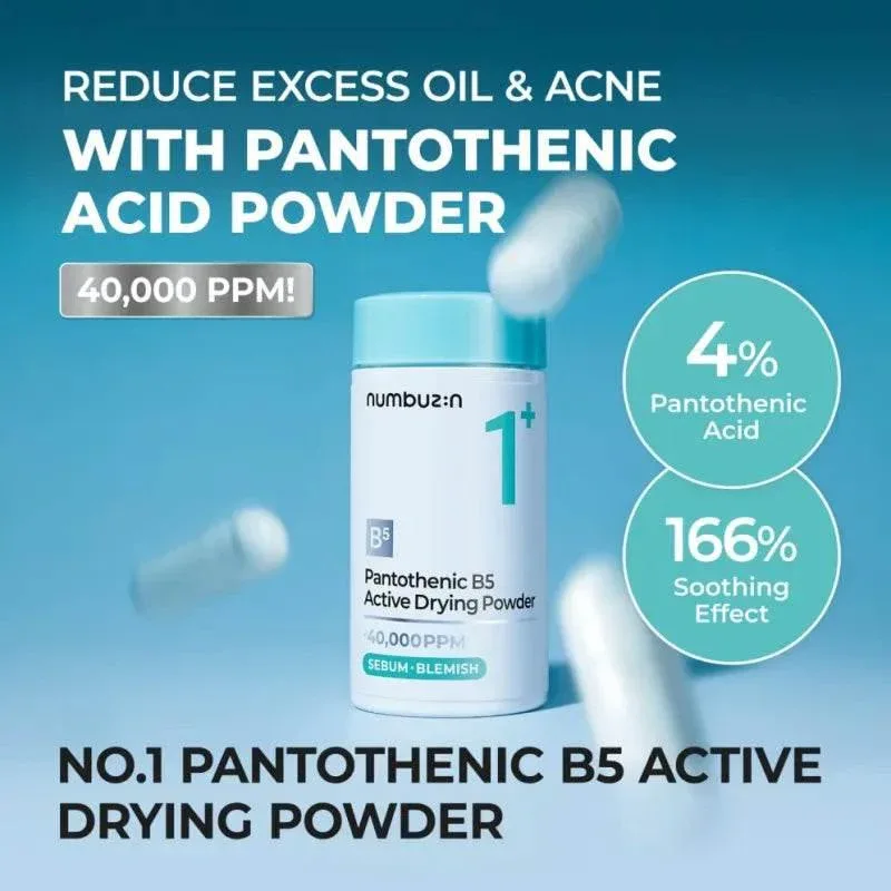 Numbuzin - Pantothenic B5 Active Drying Powder 40,000 PPM Serum Blemish 7g - Image 3