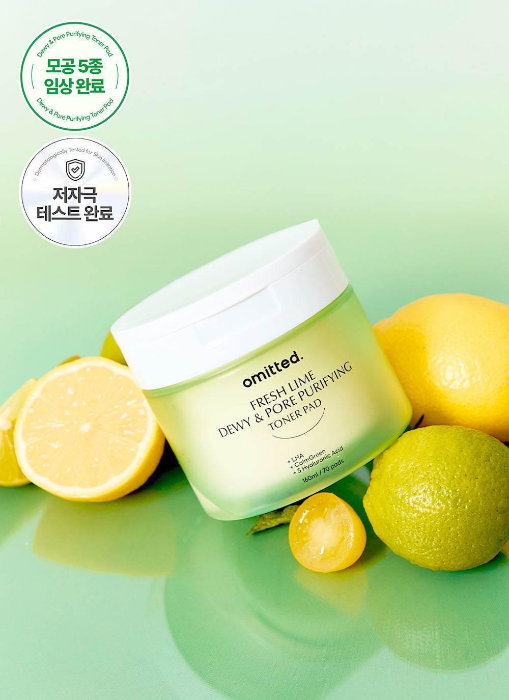 Omitted - Fresh Lime Dewy & Pore Purifying Toner Pad 70ea - Image 2
