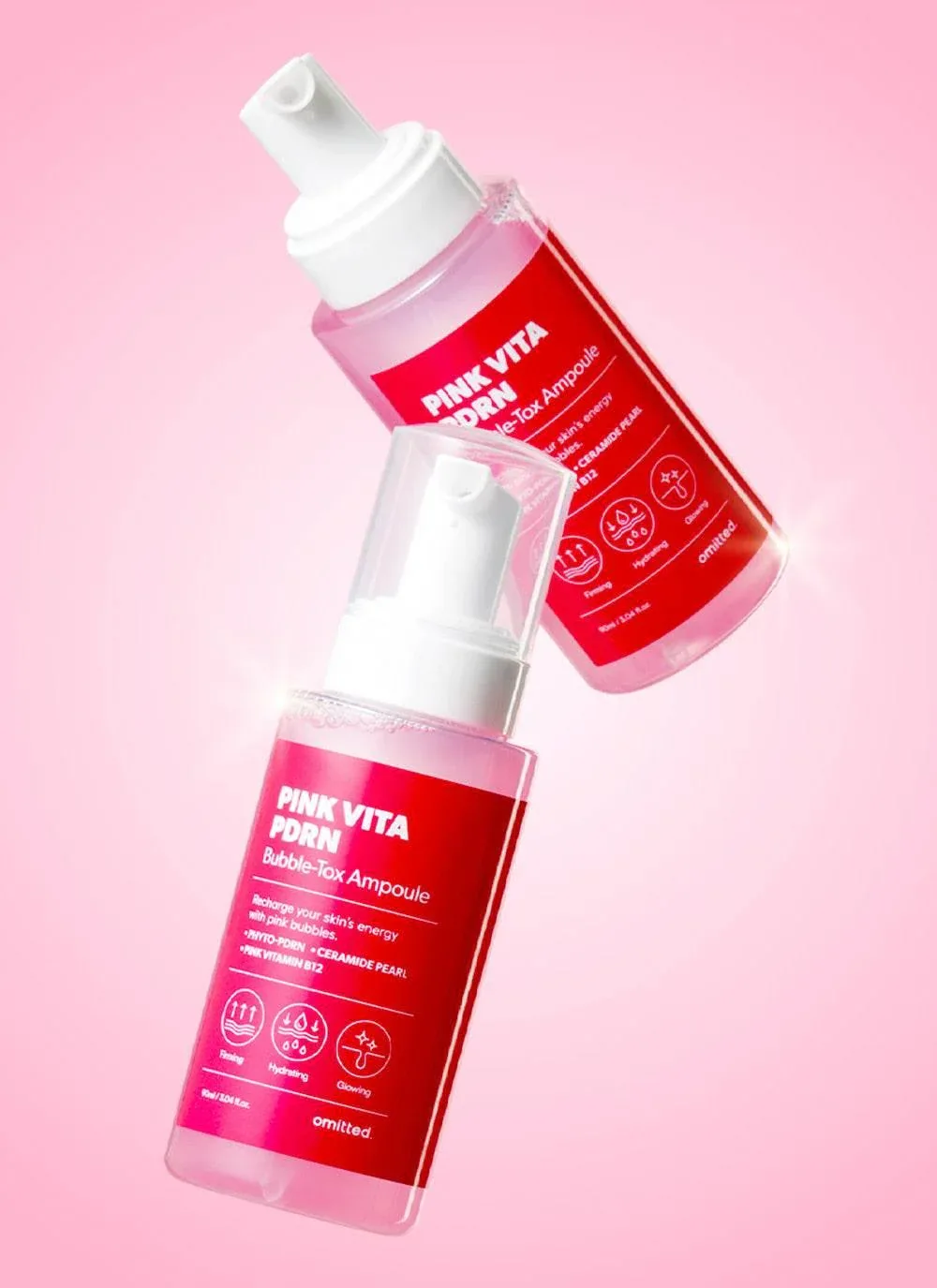 Omitted - Pink Vita PDRN Bubble Tox Ampoule 90ml - Image 3