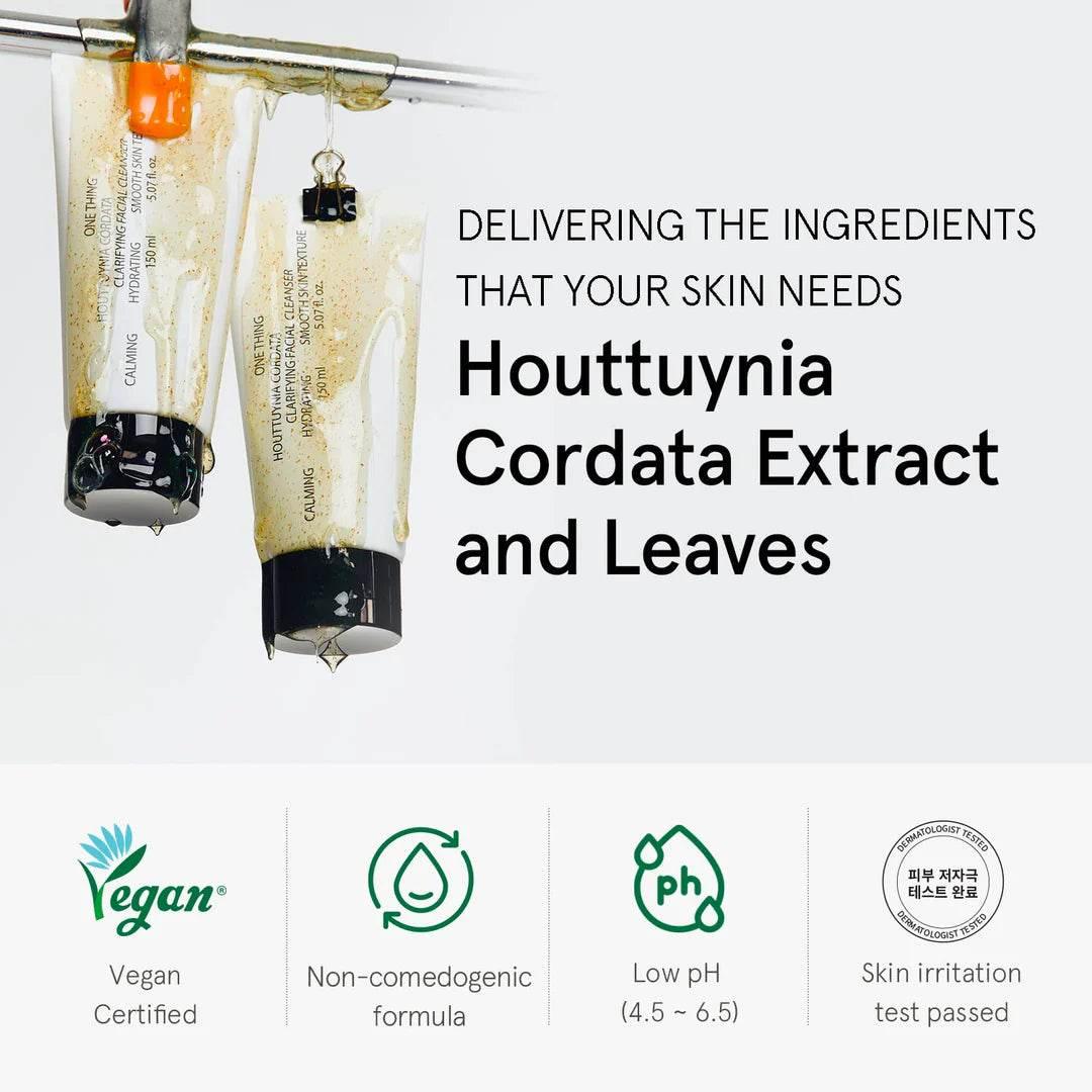 One Thing - Houttuynia Cordata Facial Cleanser 150ml - Image 4