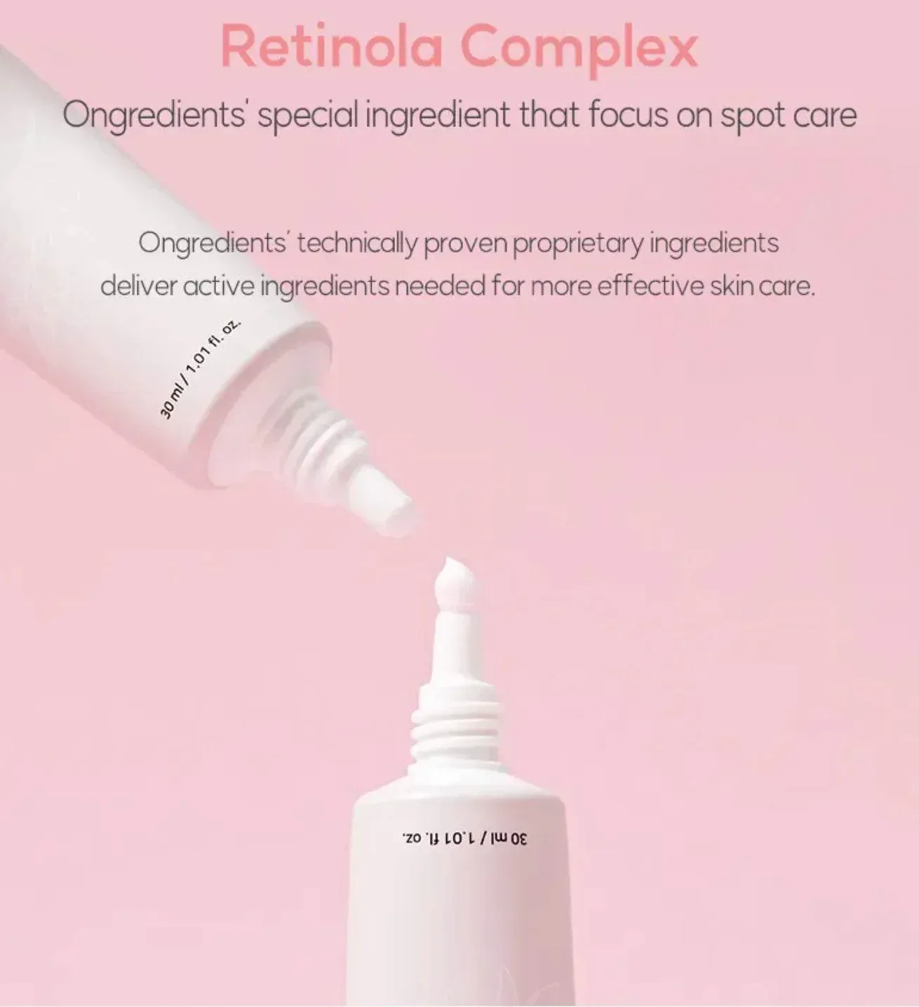Ongredients - Retinola Spot Cream 30ml - Image 2