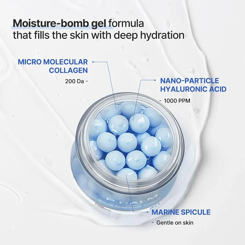 P Calm - Blue Capsule PDRN + Caffeine Cream 50ml - Image 4