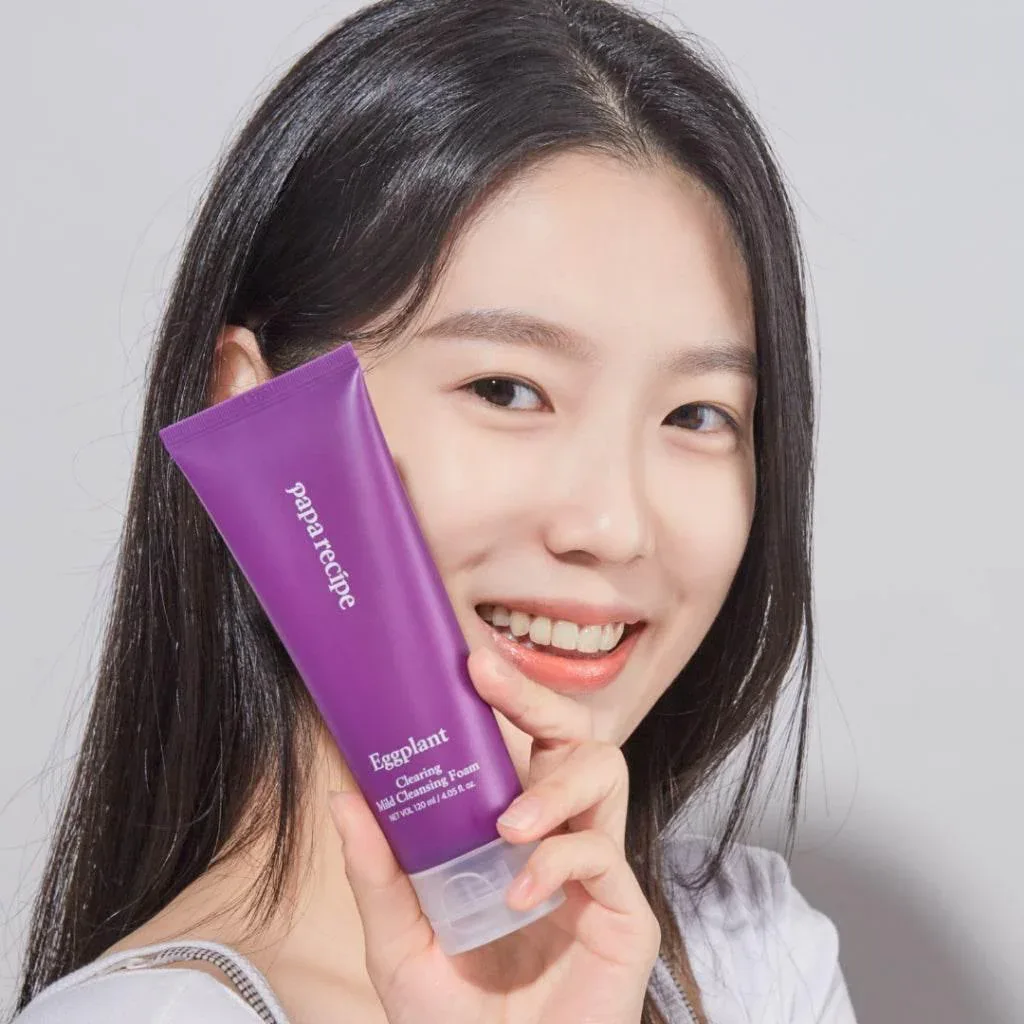 Papa Recipe - Eggplant Clearing Mild Cleansing Foam 120ml - Image 3