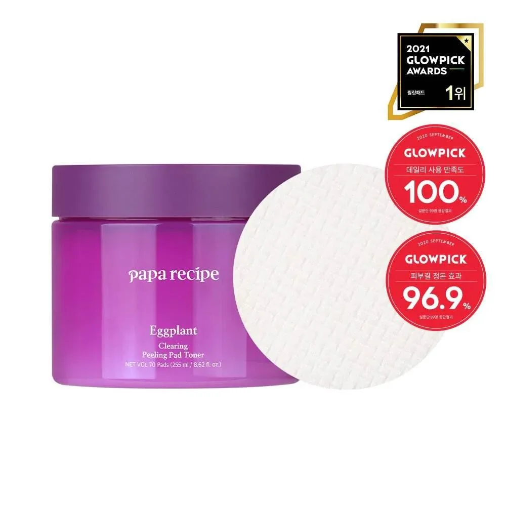 Papa Recipe - Eggplant Clearing Peeling Pad Toner (70ea)