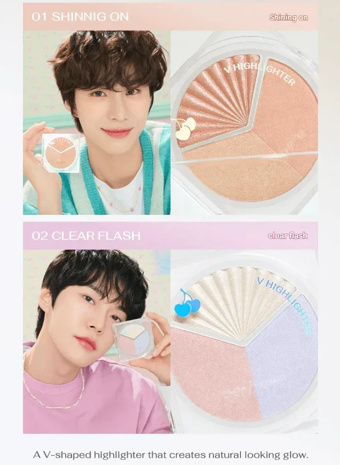 Peripera - V Highlighter - 2 Colors - Image 3