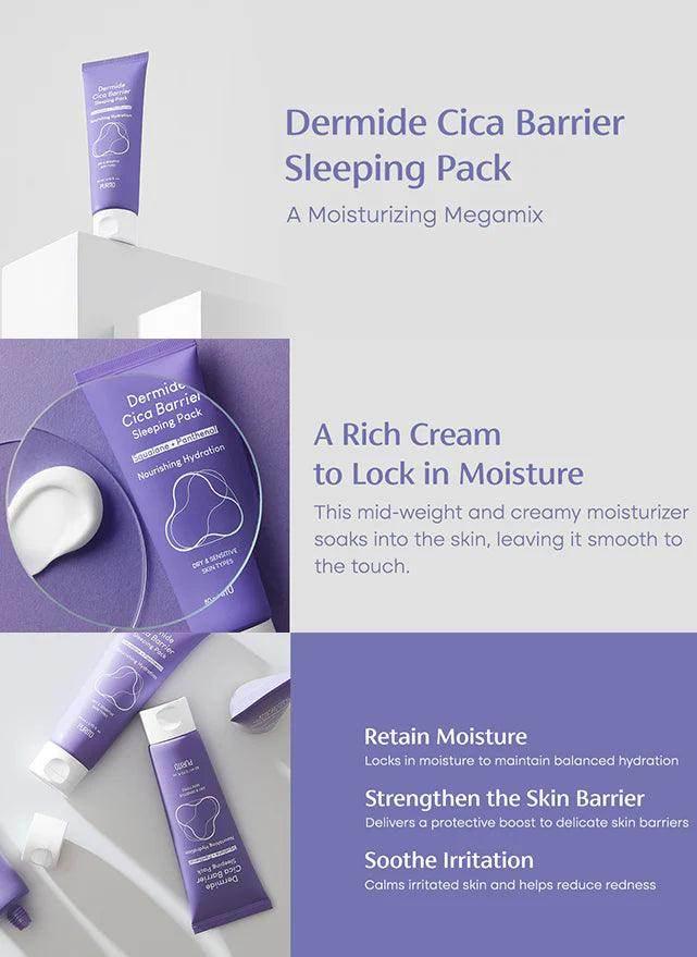Purito Seoul Dermide Cica Barrier Sleeping Pack 80ml - Image 3