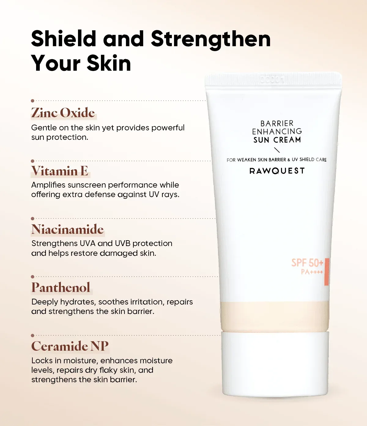 Rawquest - Barrier Enhancing Sun Cream 50ml - Image 5