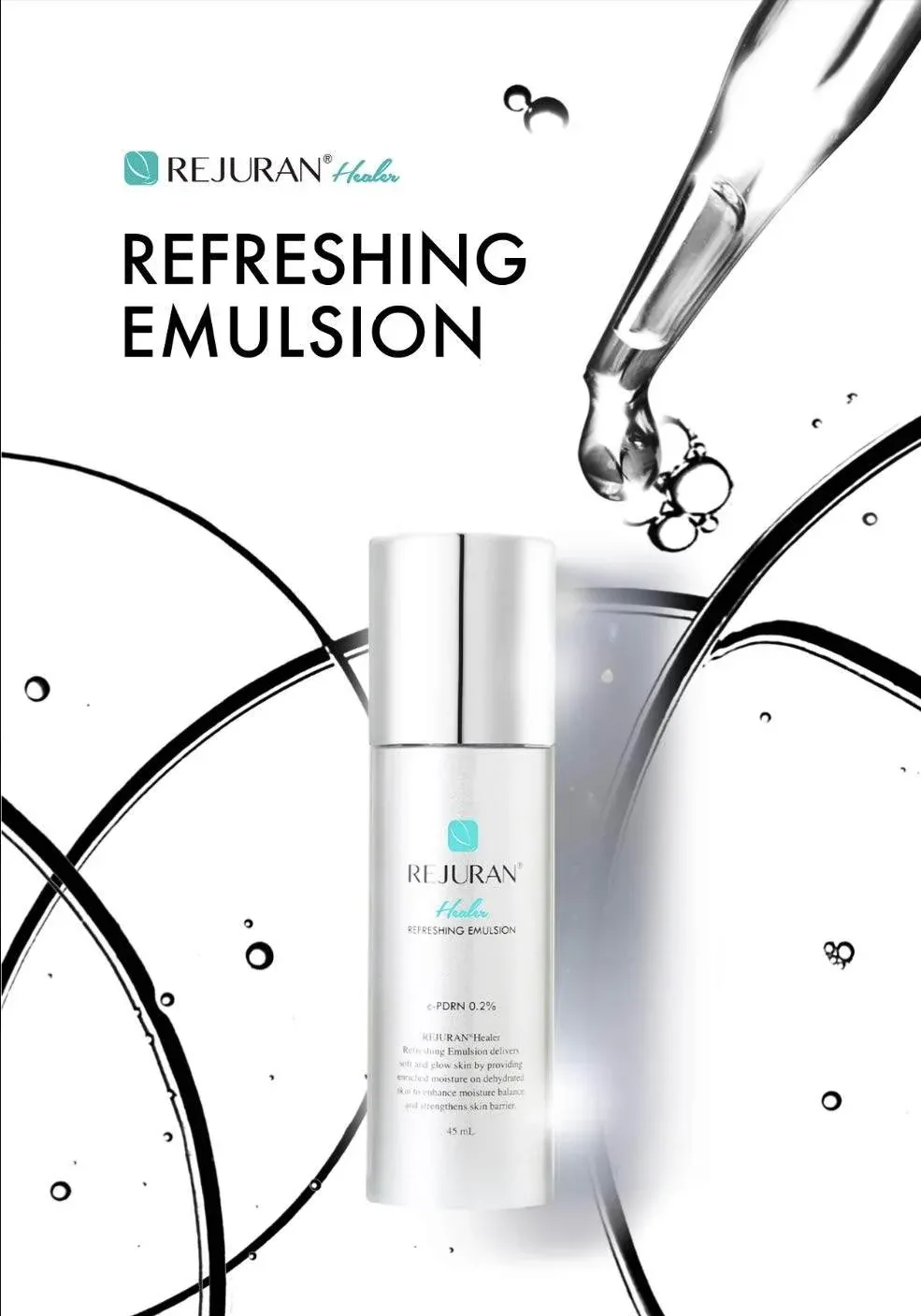 Rejuran Healer - Refreshing Emulsion with PDRN 45ml - Image 3