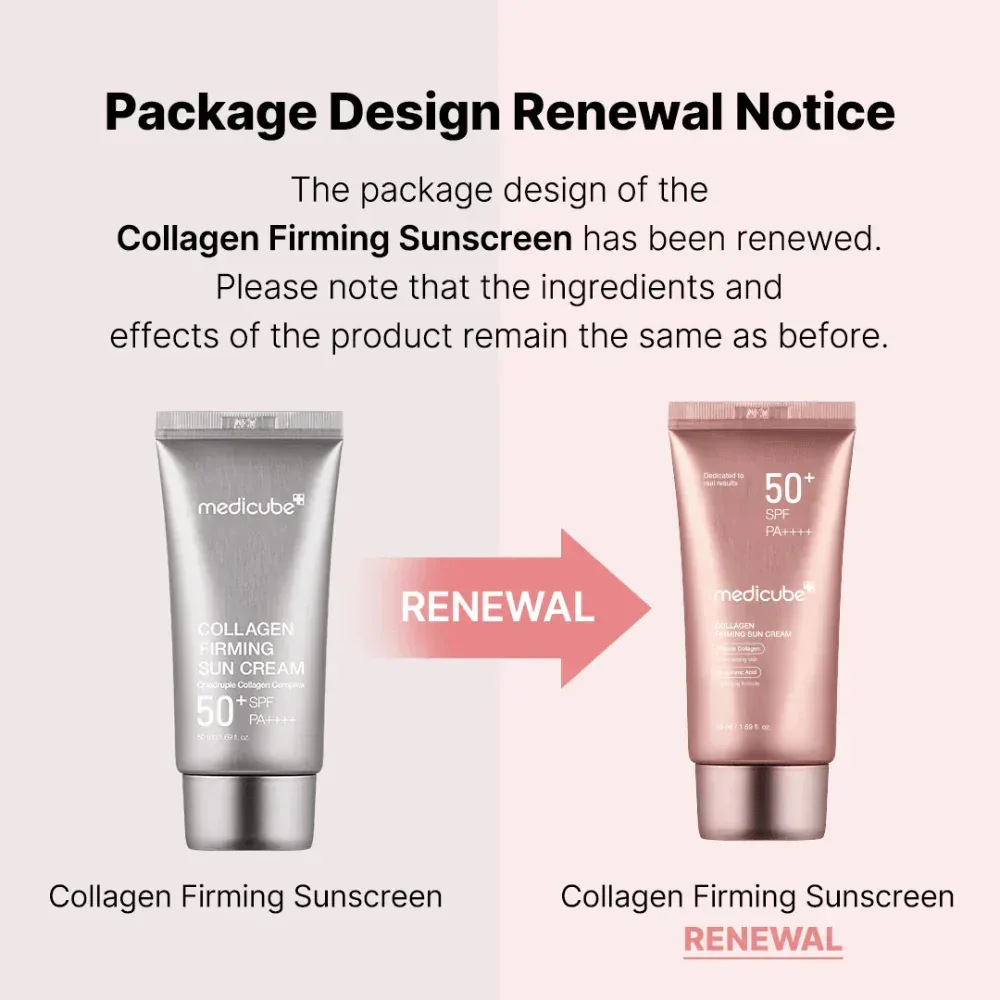 (Renewal) Medicube - Collagen Firming Sun Cream SPF50+ PA++++ 50ml - Image 4