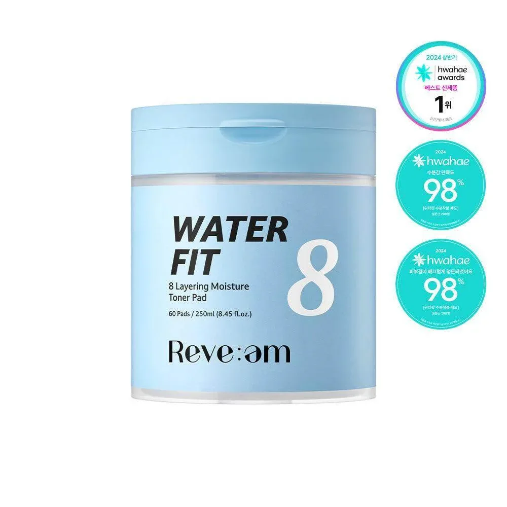 Reve:em - Water Fit 8 Layering Moisture Toner Pad 60ea