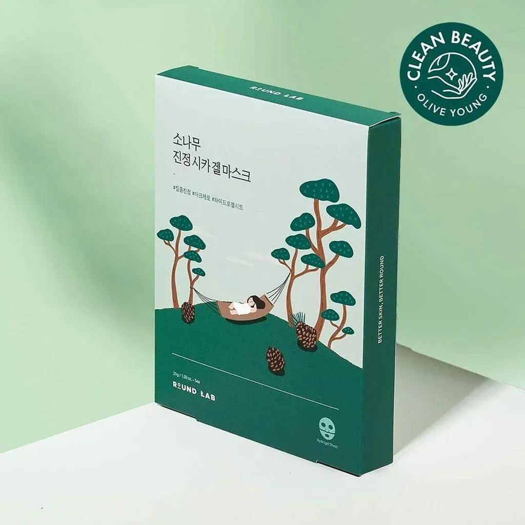 Round Lab - Pine Calming Cica Mask 5ea - Image 3