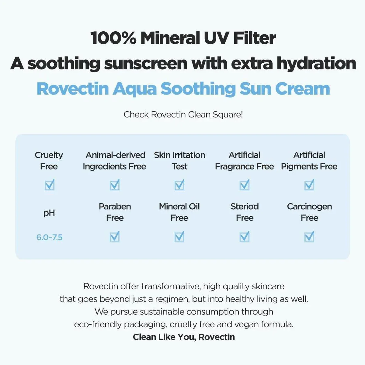 Rovectin Soothing Sun Cream SPF50+ PA++++ 50ml - Image 2