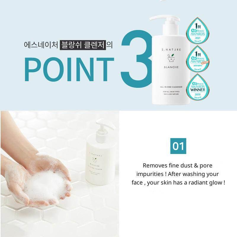 S.Nature Blanche All in One Cleanser 260ml - Image 4