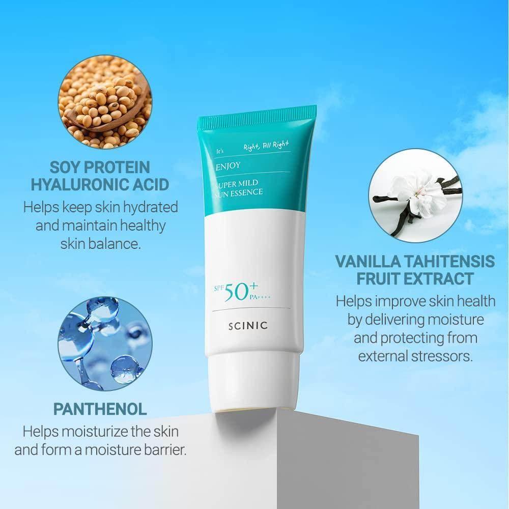Scinic Super Mild Sun Essence 50ml - Image 3
