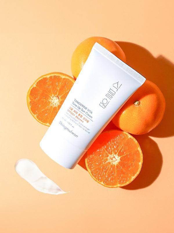 Shingmulwon - Tangerine Vita Tone Up Sun Cream 57ml - Image 2