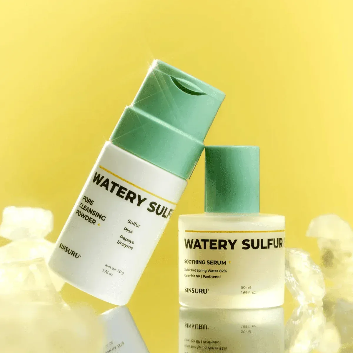 Sinsuru - Watery Sulfur Soothing Serum 50ml + Cleansing Powder 50g