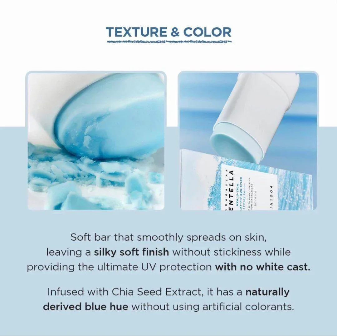 SKIN1004 - Madagascar Centella Hyalu-Cica Silky Sift Sun Stick - Image 2