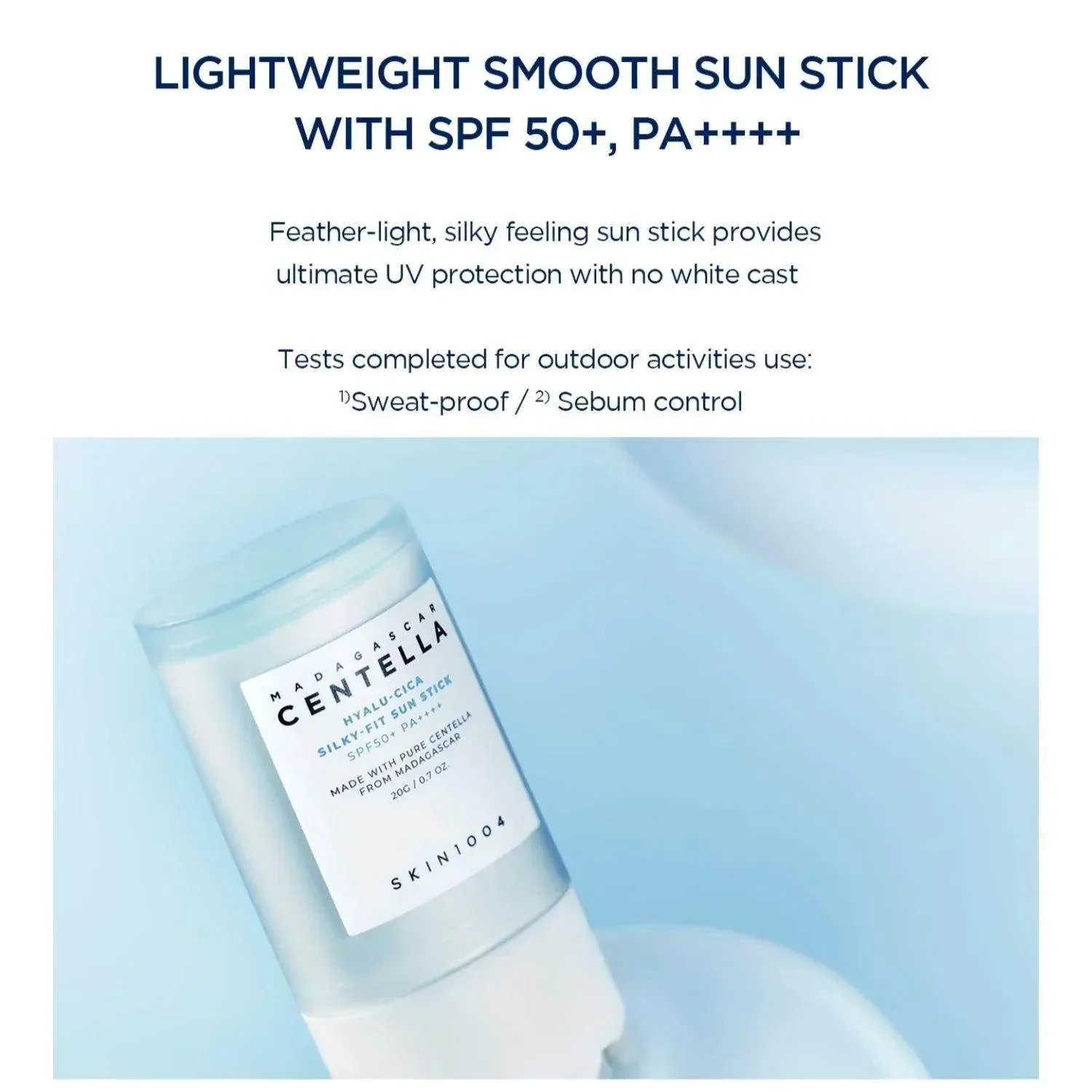 SKIN1004 - Madagascar Centella Hyalu-Cica Silky Sift Sun Stick - Image 4
