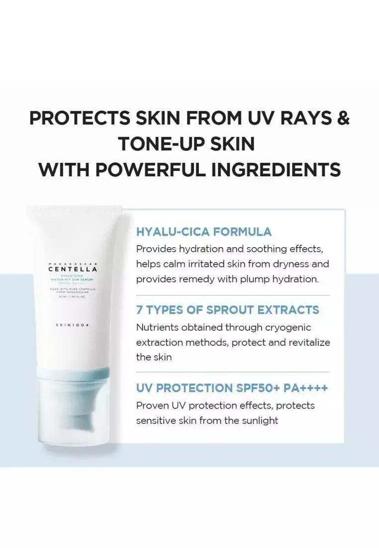 SKIN1004 - Madagascar Centella Hyalu-Cica Water-Fit Sun Serum 50ml - Image 3