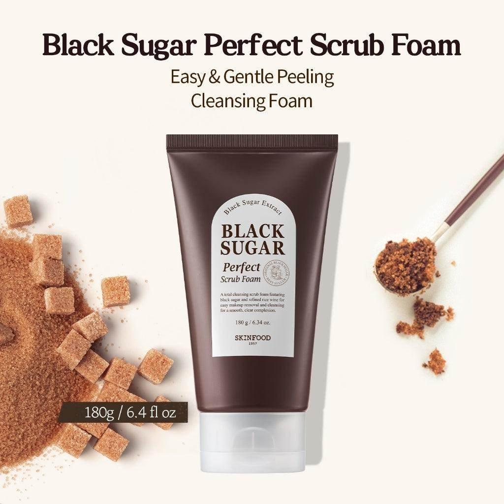 Skinfood Black Sugar Perfect Scrub Foam 180ml - Image 4