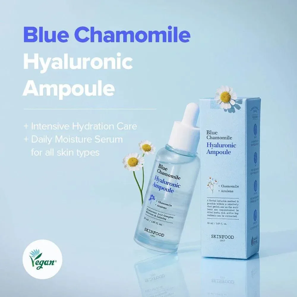Skinfood - Blue Chamomile Hyaluronic Ampoule 50ml - Image 2