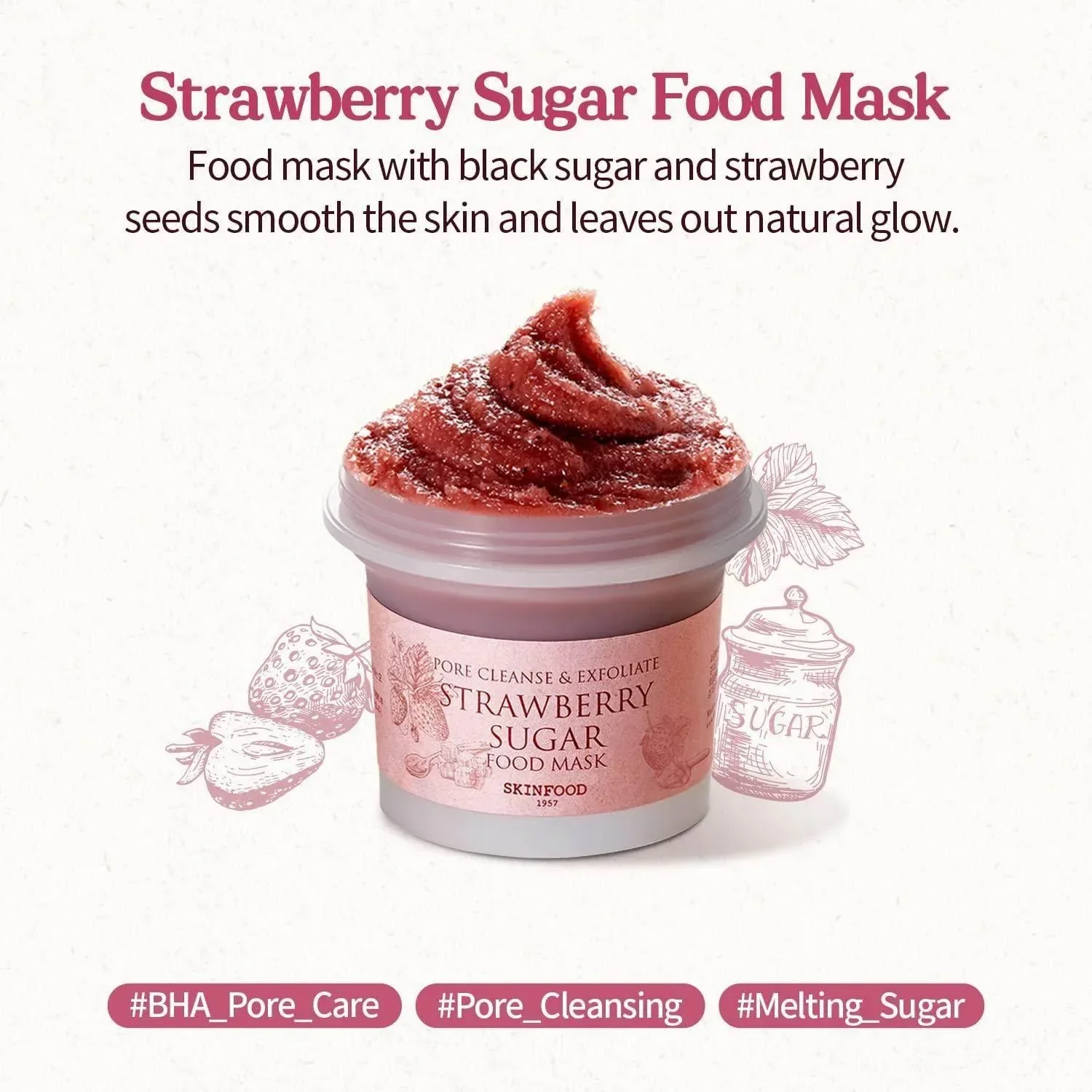 Skinfood Cleanse Exfoliate Strawberry Sugar 120g - Image 4