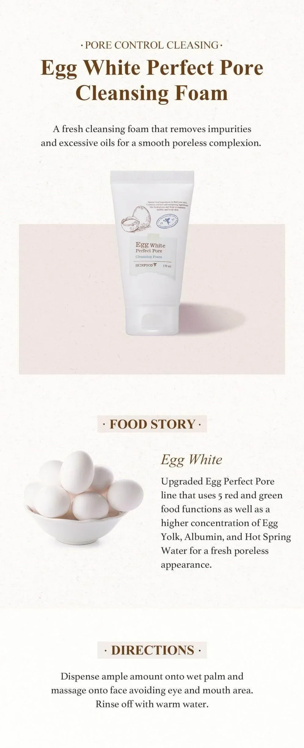 Skinfood Egg Cleansing Foam 150ml - Image 3