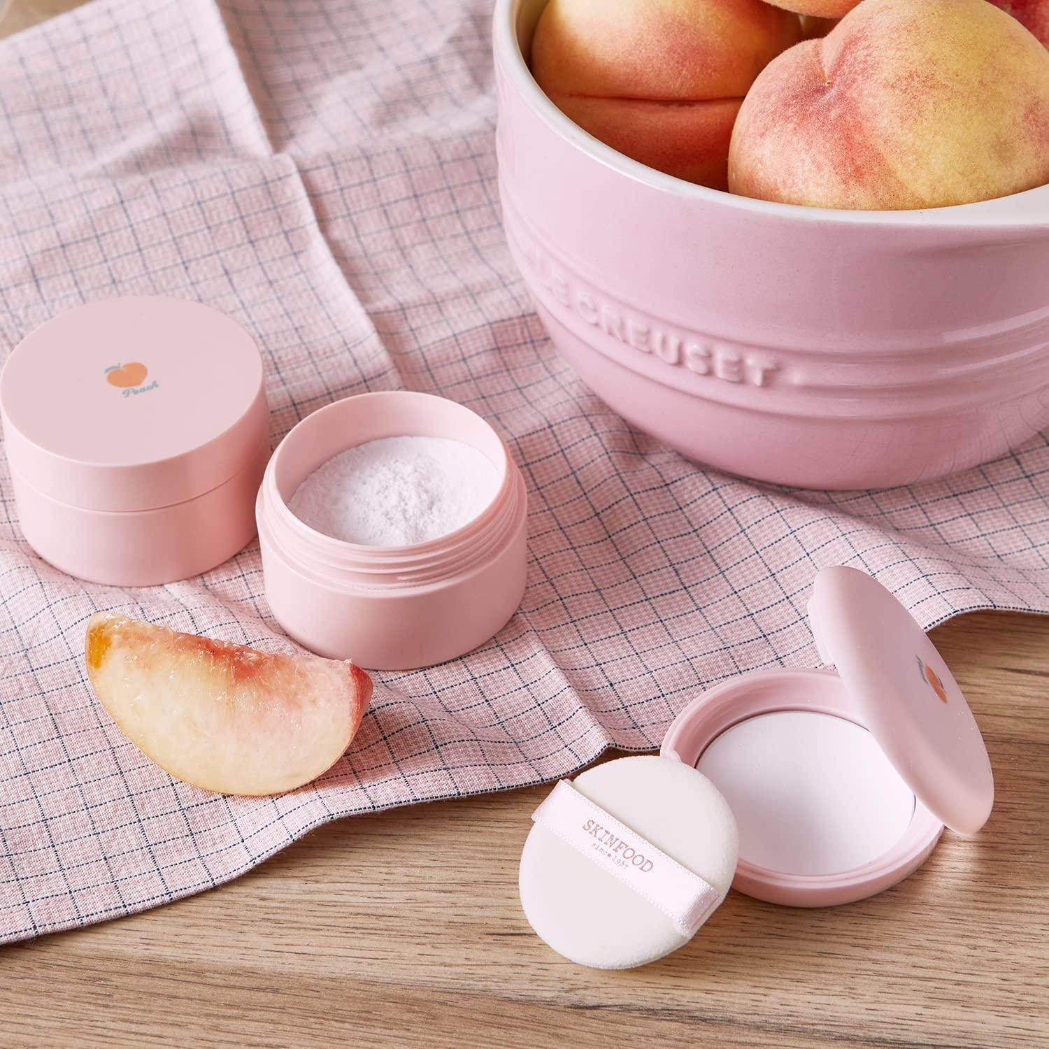 Skinfood Peach Cotton Multi Finish Powder Larger 15g - Image 4