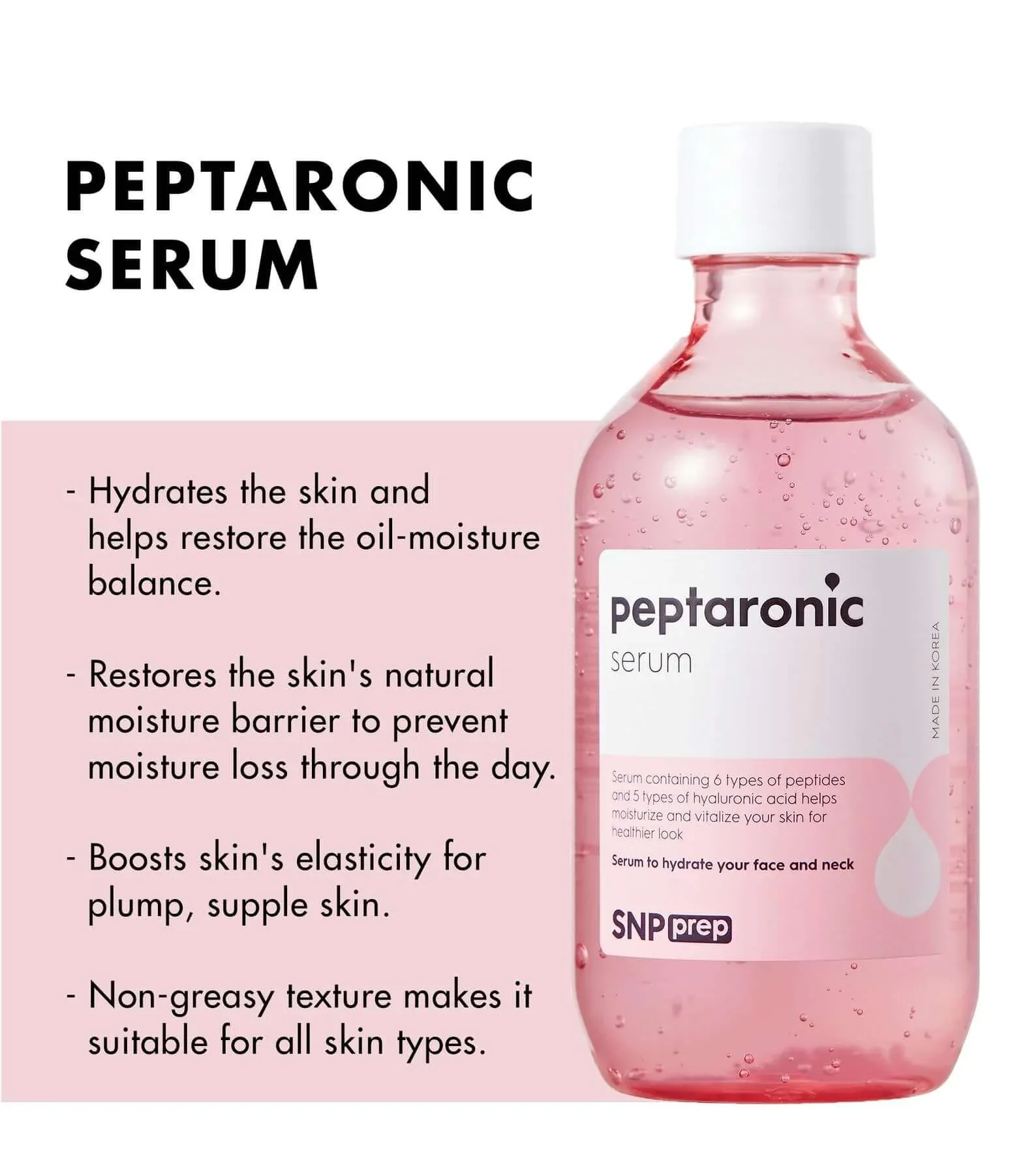 SNP - Prep Peptide Moisture Toner 220ml - Image 4