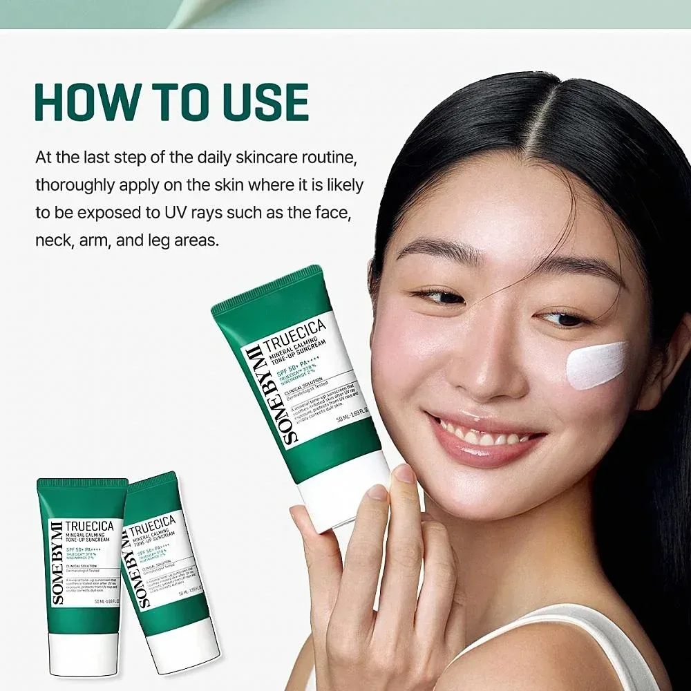 Some By Mi - True Cica Mineral Calming Tone Up Sun Cream 50ml - Image 2