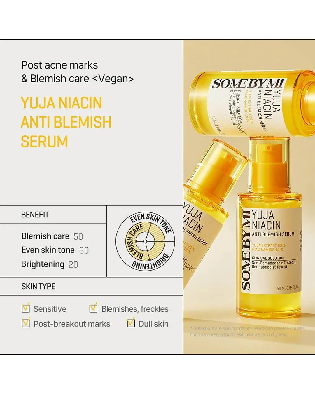 SomebyMi - Yuja Niacin Anti Blemish Serum 50ml - Image 2