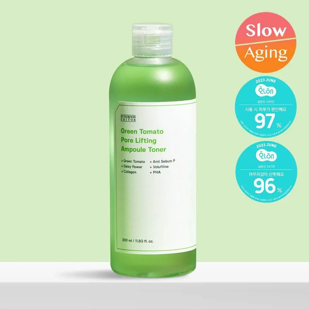 Sungboon Editor - Green Tomato Pore Lifting Ampoule Toner 350ml - Image 3