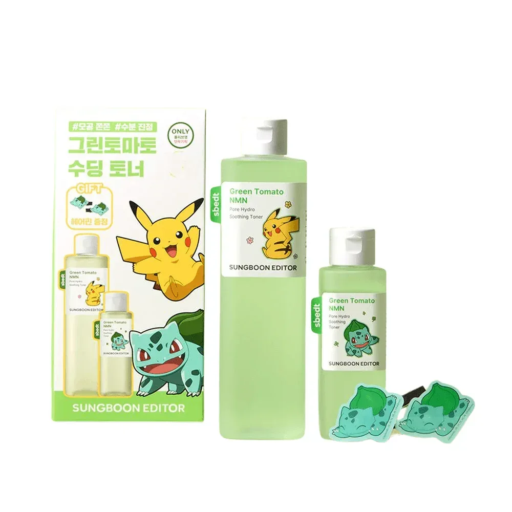 Sungboon Editor X Pokemon - Green Tomatoe NMN Pore Hydro Toner 350ml +120ml - Image 2