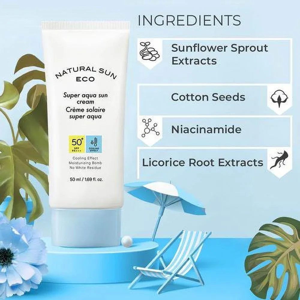 The Face Shop Natural Sun Eco Cream (SPF50+ PA+++) 50ml - Image 3