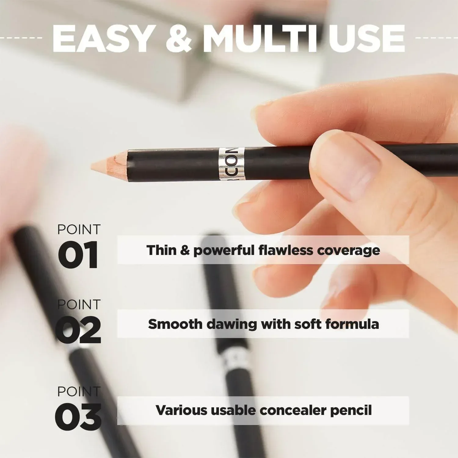 The Saem Cover Perfection Concealer Pencil - 3 Colors - Image 4