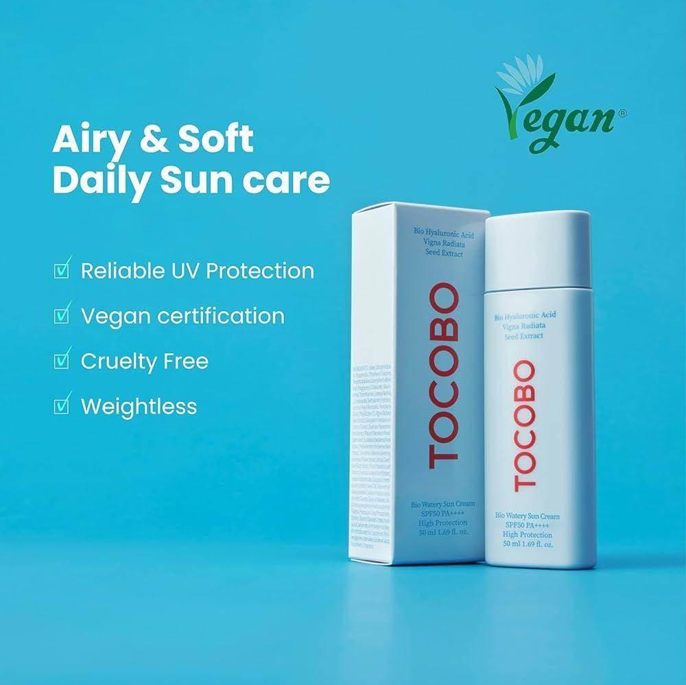 TOCOBO - Bio Watery Sun Cream SPF50+PA++++ 50ml - Image 3