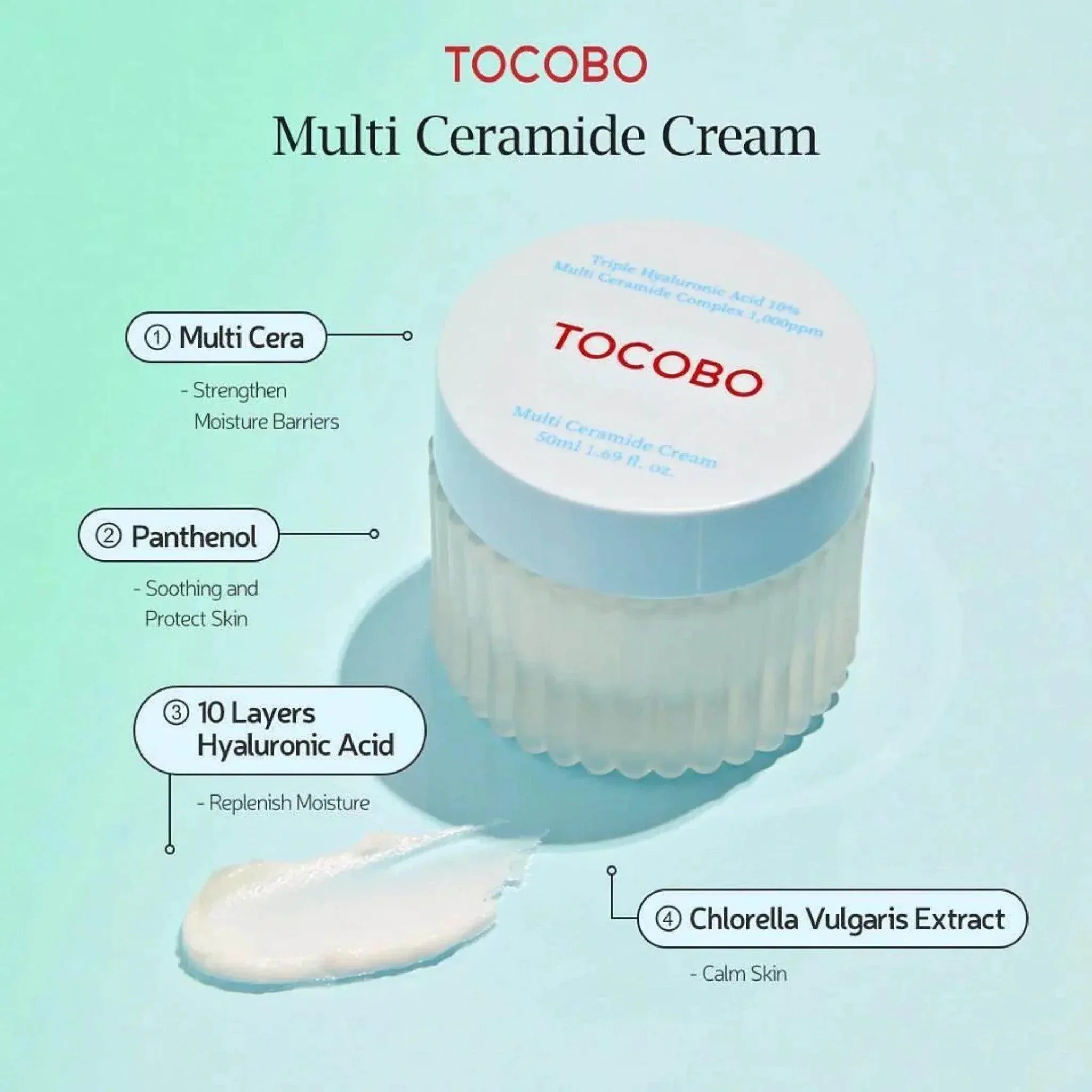 TOCOBO - Multi Ceramide Cream 50ml - Image 3