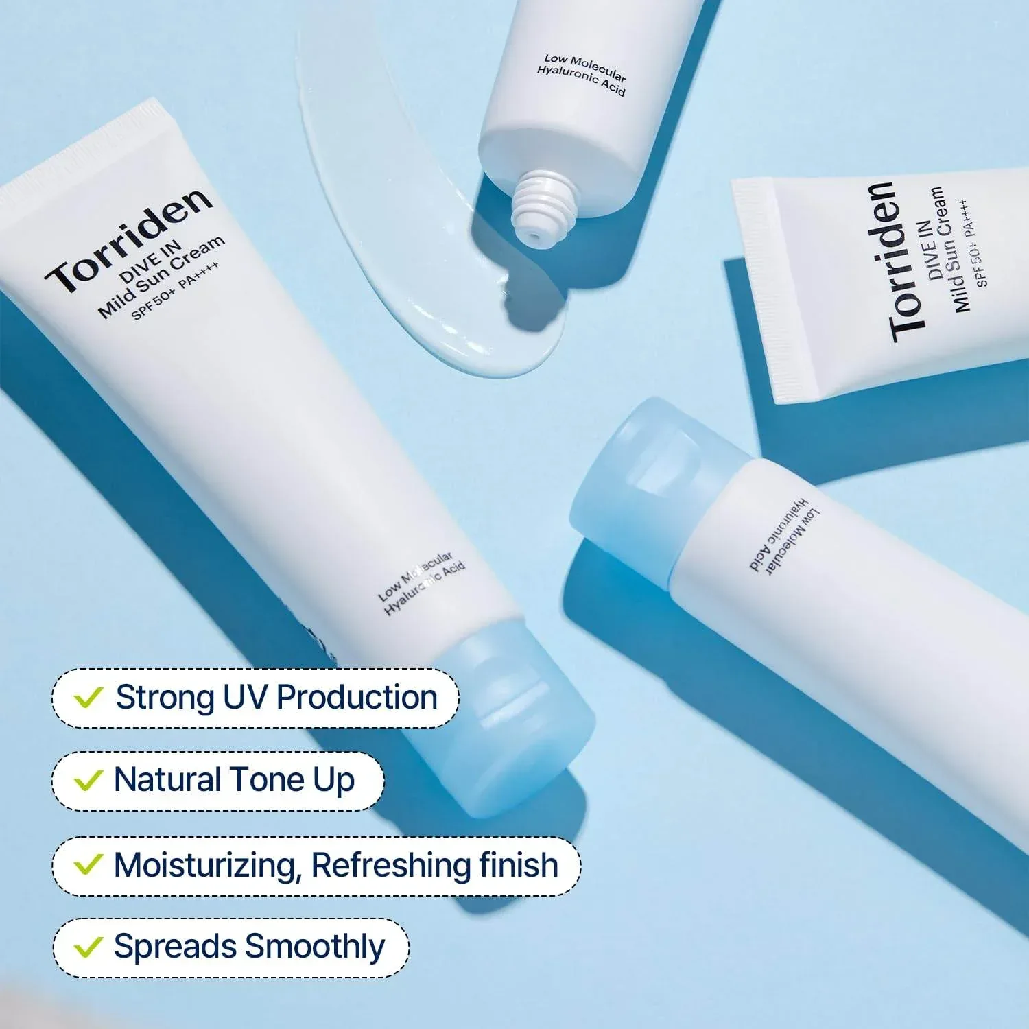 Torriden - Dive in Soothing Sun Cream SPF50+ PA++++ - Image 2