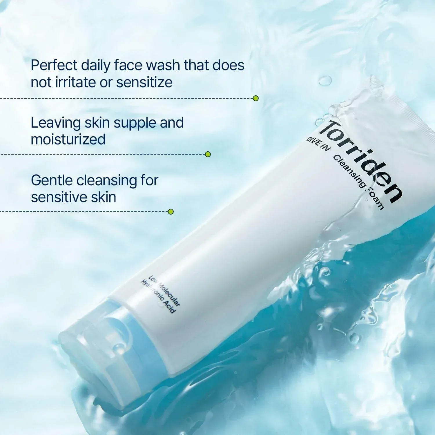 Torriden Low Molecular Hyaluronic Acid Cleansing Foam 150ml - Image 4