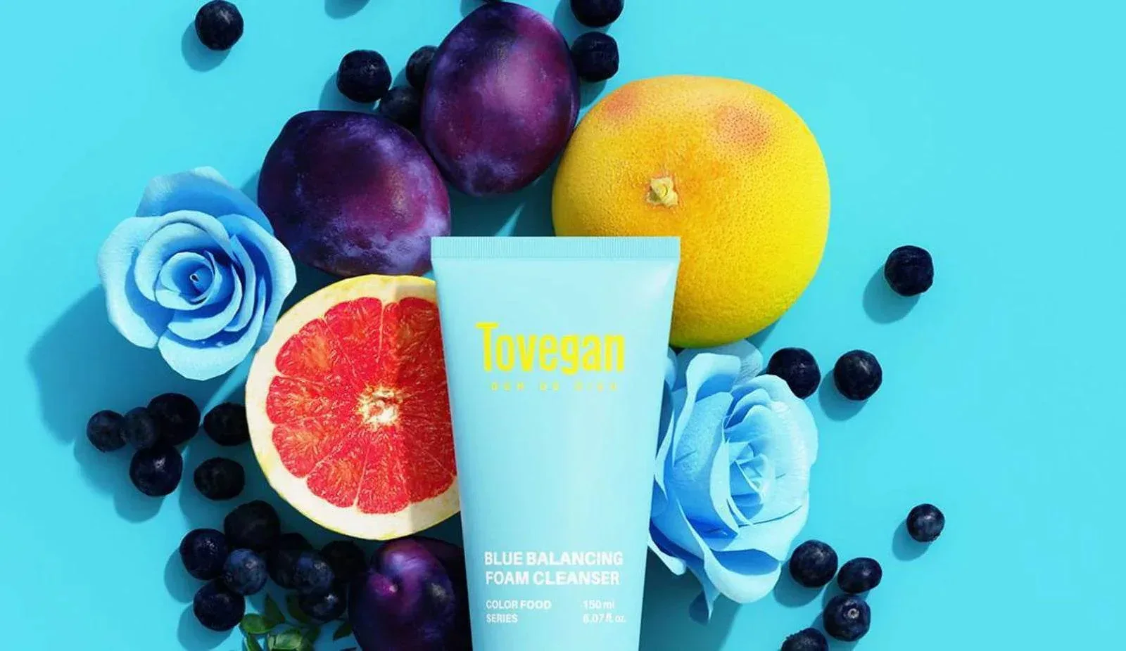Tovegan - Blue Balancing Foam Cleanser 150ml - Image 4