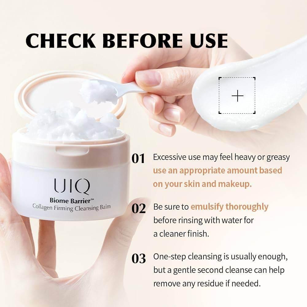 UIQ - Biome Barrier Collagen Firming Cleansing Balm 100ml - Image 3