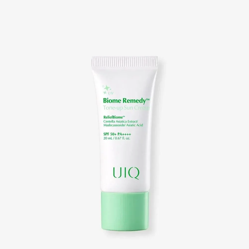 UIQ - Biome Remedy Tone Up Sun Cream 20ml (Centella Asiatica + Asiatic Acid)