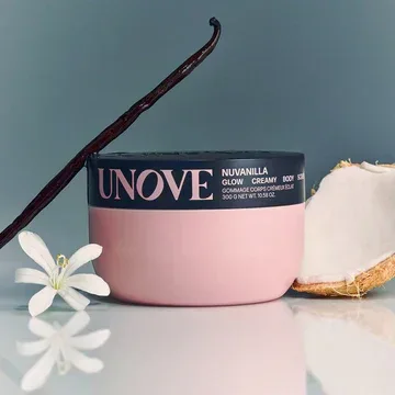 Unove - Glow Creamy Body Scrub Nuvanilla 300ml - Image 3
