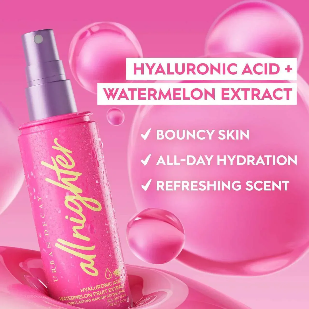 Urban Decay - All Nighter Setting Spray Hyaluronic Acid 118ml - Image 2