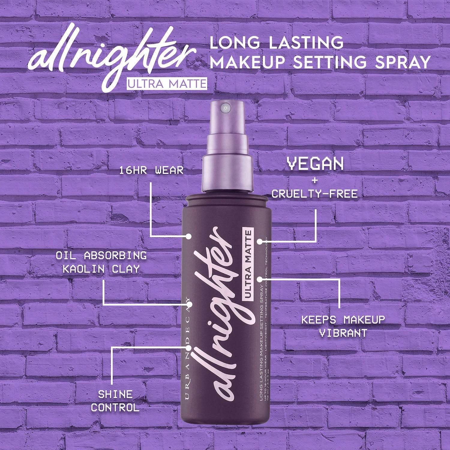 Urban Decay - All Nighter Setting Spray Ultra Matte 118ml - Image 2