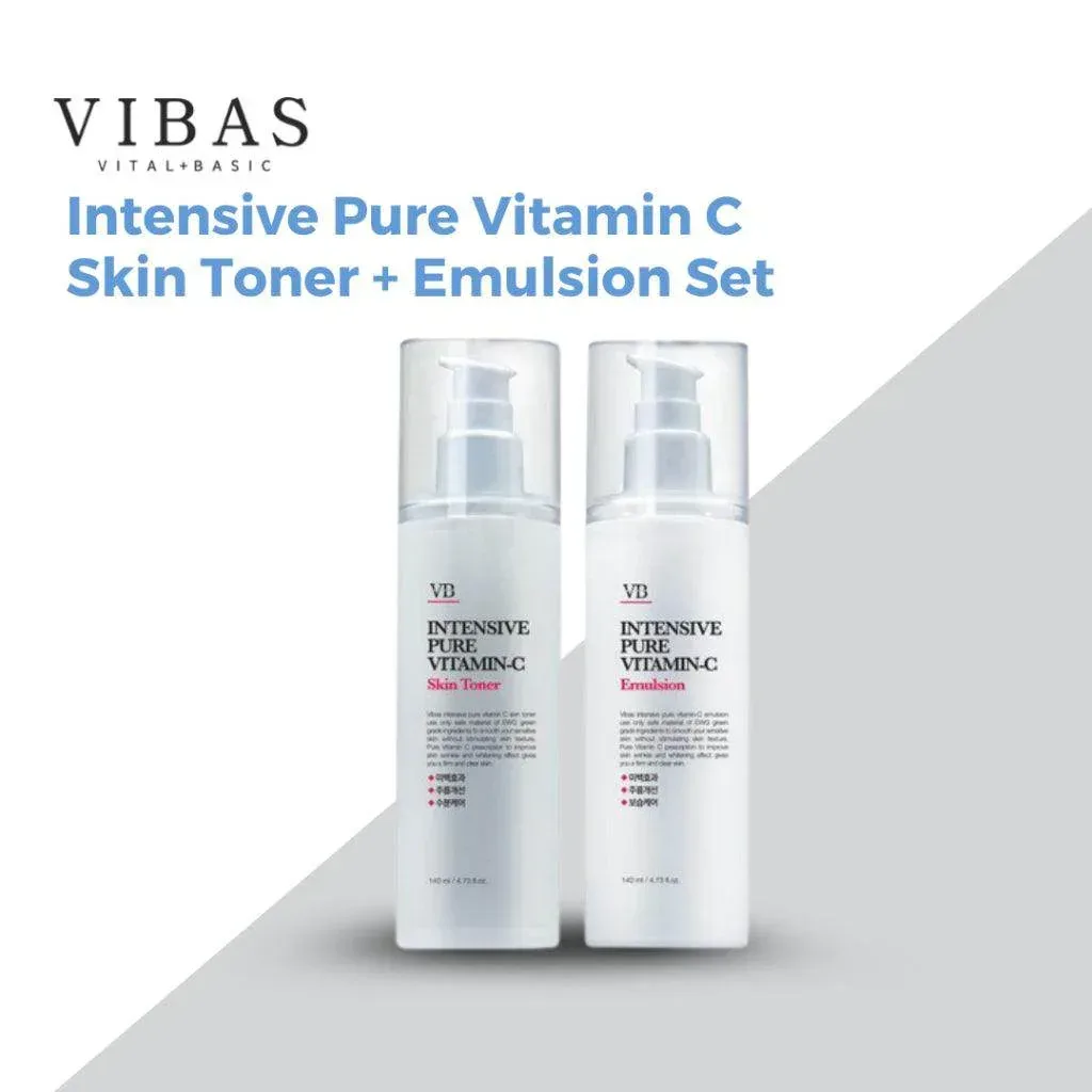 VB - Intensive Pure Vitamin C Skin Toner 140ml + Emulsion 140ml Set - Image 2