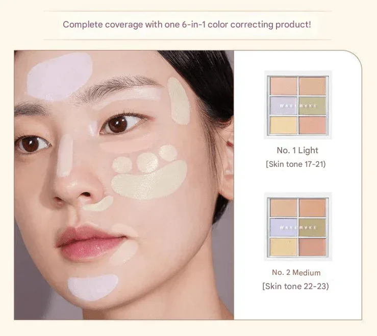 WakeMake - Defining Cover Conceal-Fit Palette 9g - 2 Colors - Image 3
