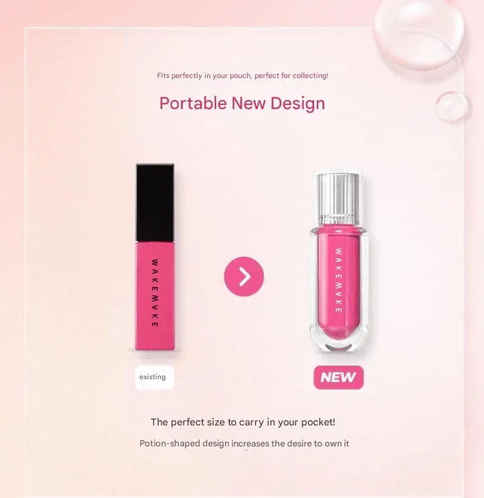 WakeMake - Moisture Watery Tok Tint 4g - 6 Colors - Image 3