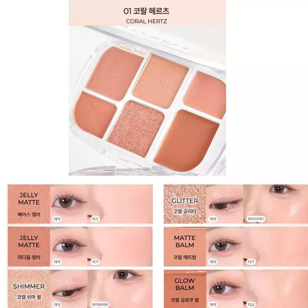 WakeMake - Soft Sheer Multi Palette 6.4g - 3 Colors - Image 3