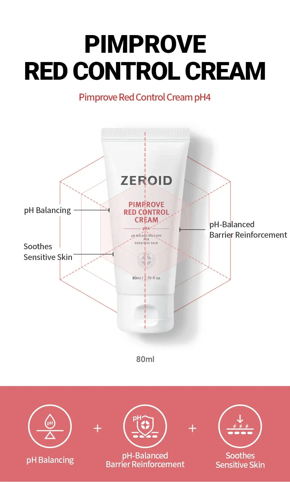 Zeroid – Pimprove Red Control Cream 80ml - Image 2